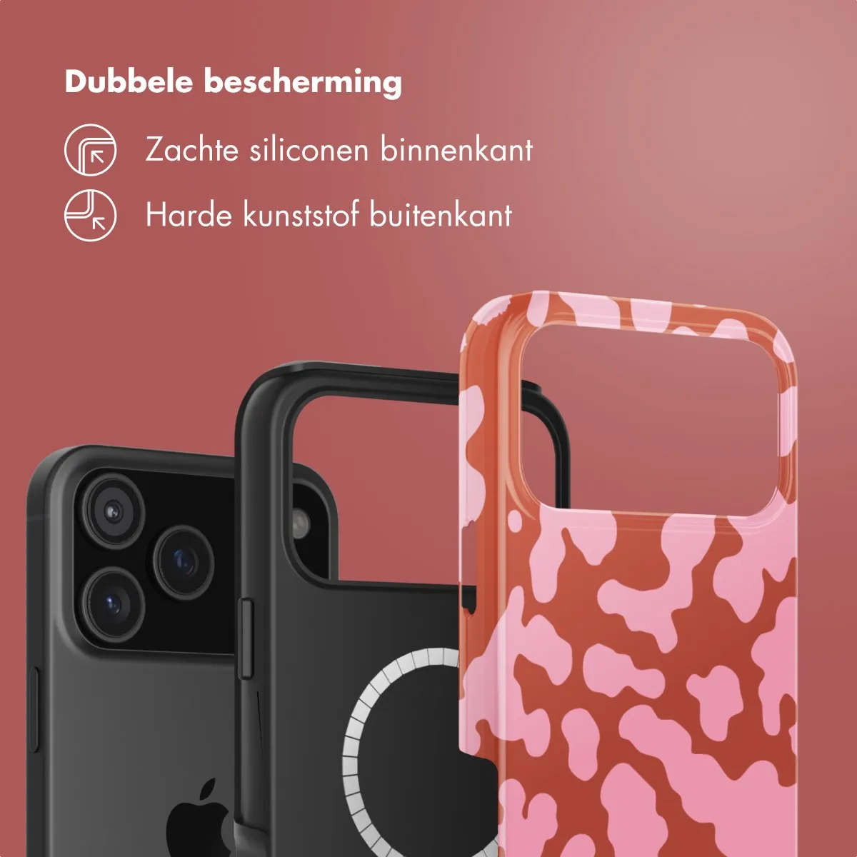 Selencia Hoesje iPhone 17 Pro Max - MagSafe - Moo’d Blush Pink