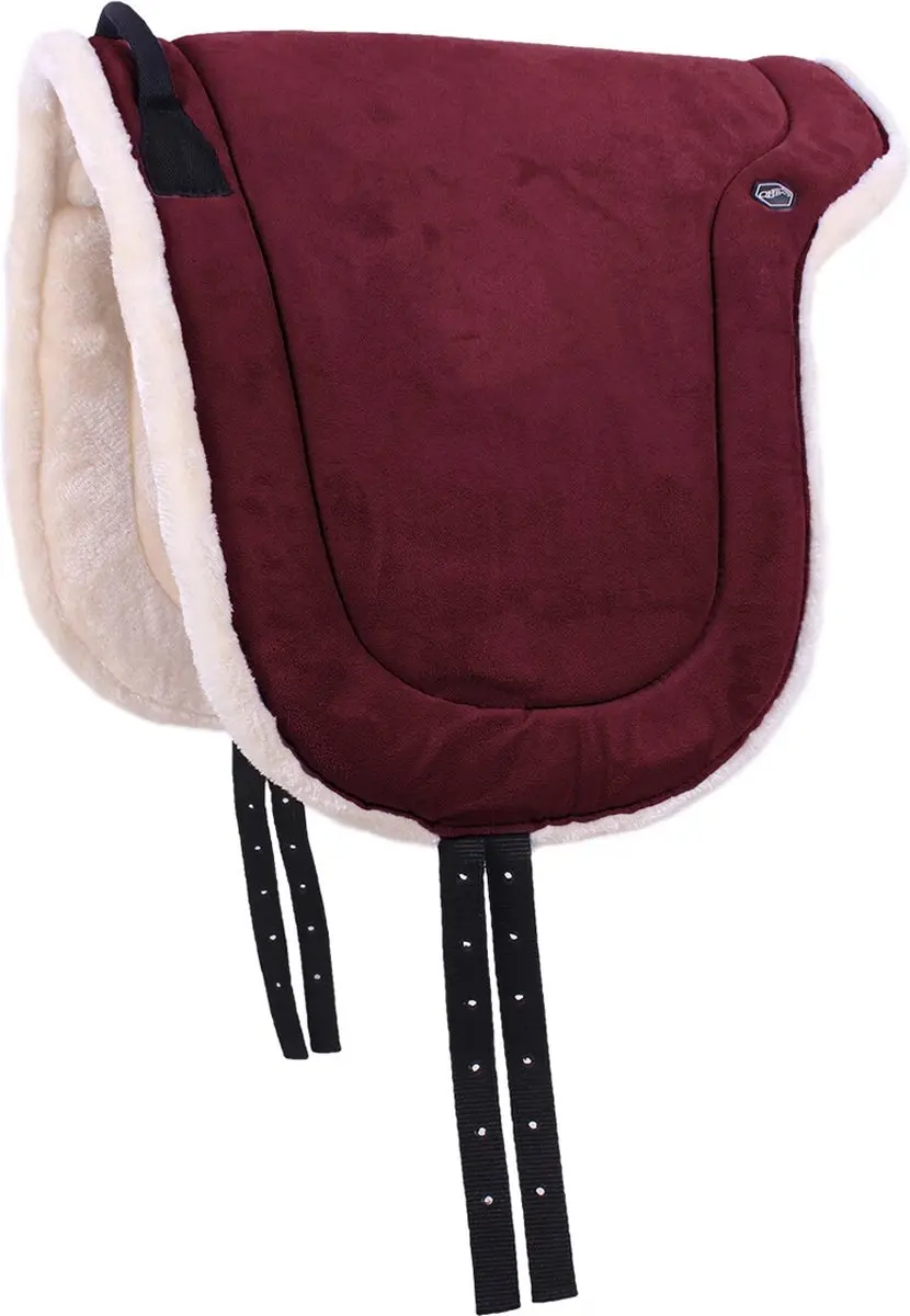 QHP Bareback Pad Bordeaux - Full - afbeelding 5 van 5