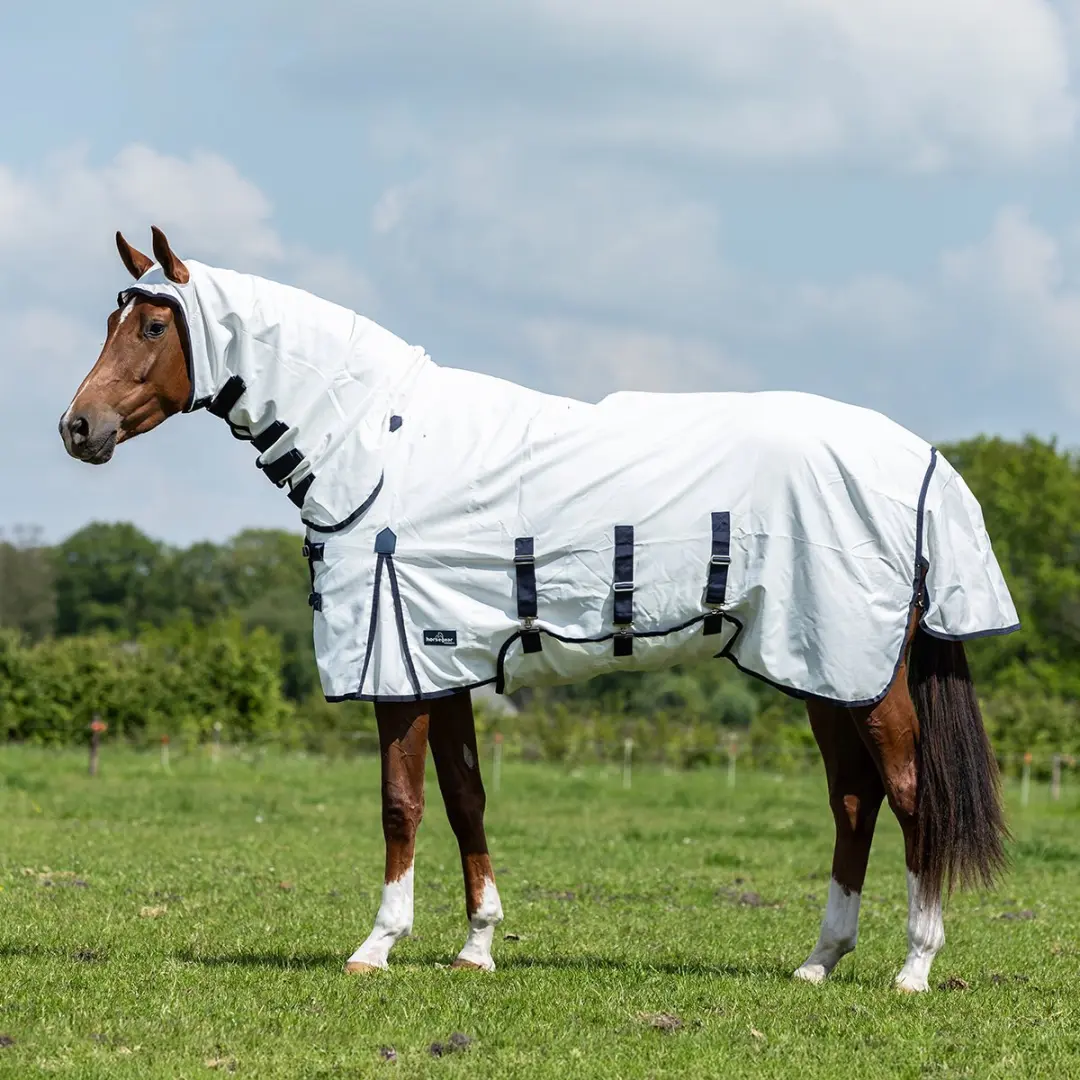 Horsegear Eczeemdeken Horsegear Sweet Itch Full Neck Wit