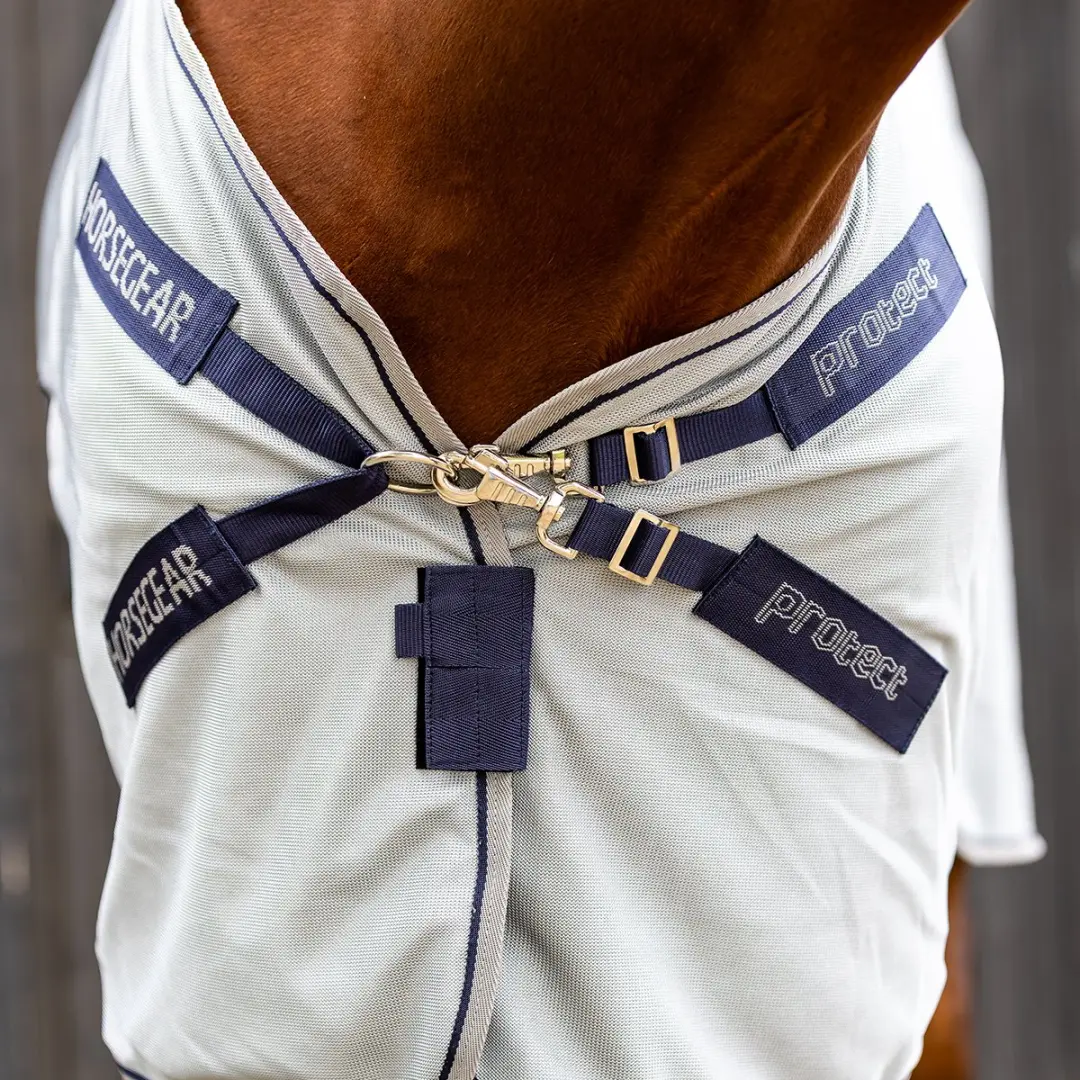 Horsegear Hgprotect V2 Vliegendeken - 145cm Grijs - afbeelding 6 van 6