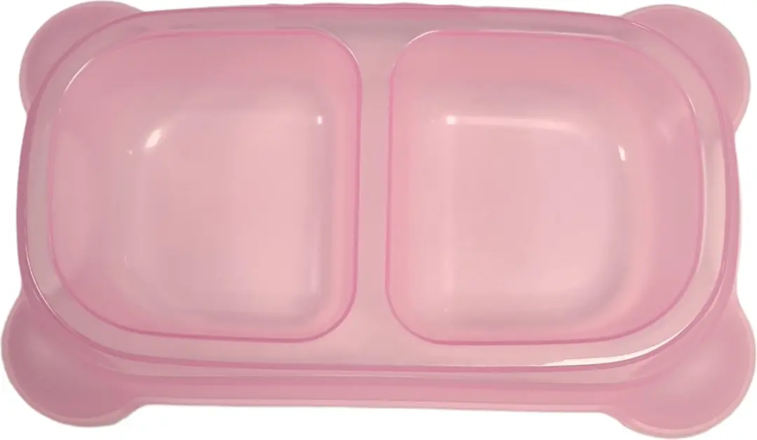 Nobleza Dubbele Hondenvoerbak Roze - Maat L - 2x800ml