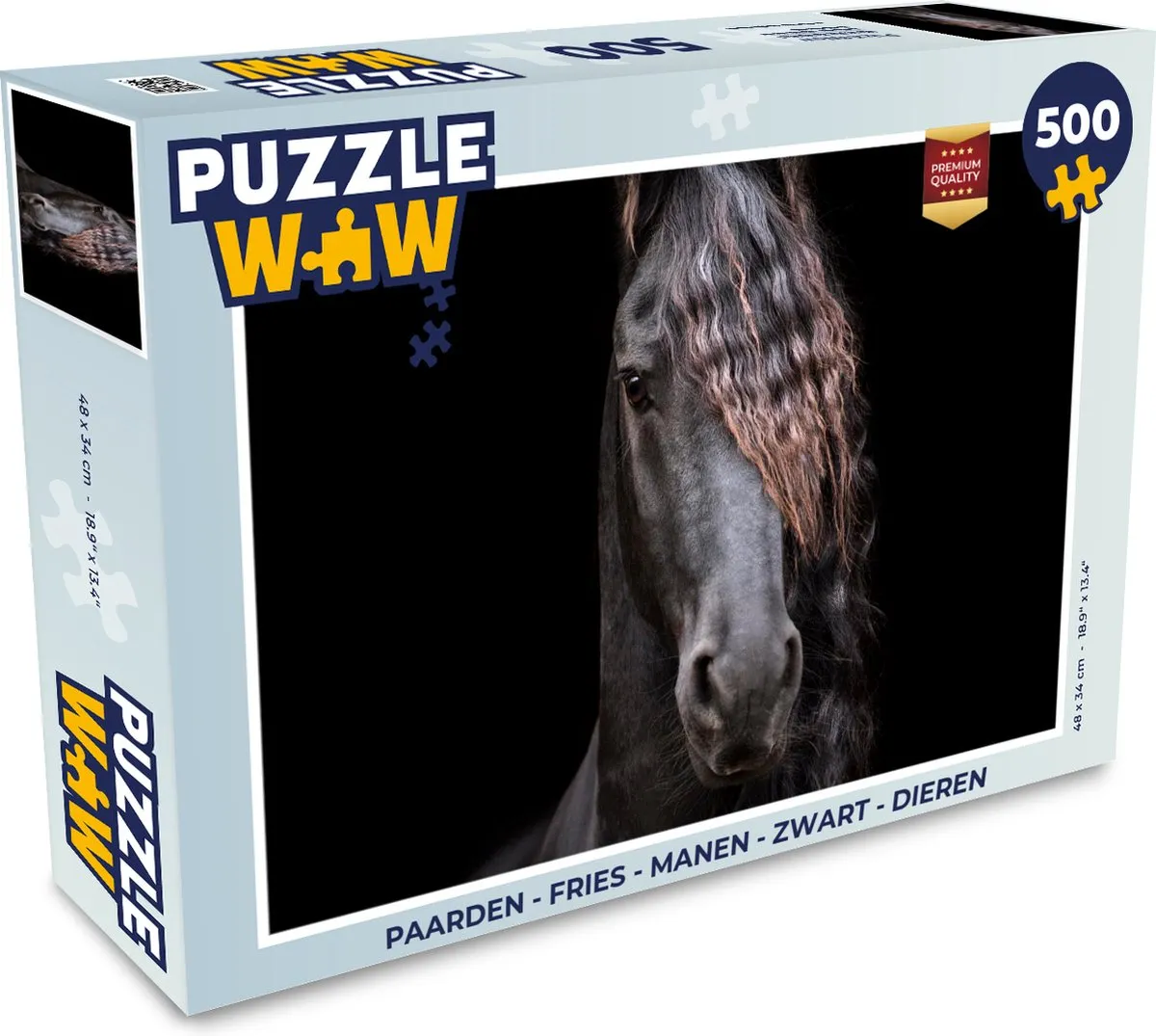 PuzzleWow Fries Paard Legpuzzel 500 Stuks