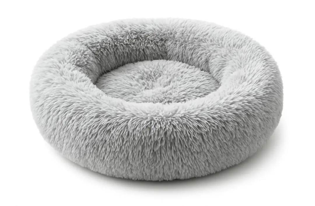 Pecco Fluffy Donutmand 50cm Lichtgrijs