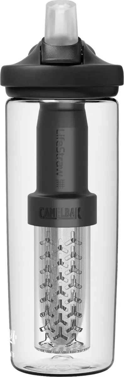 CamelBak Eddy+ LifeStraw Drinkfles 600ml - Transparant