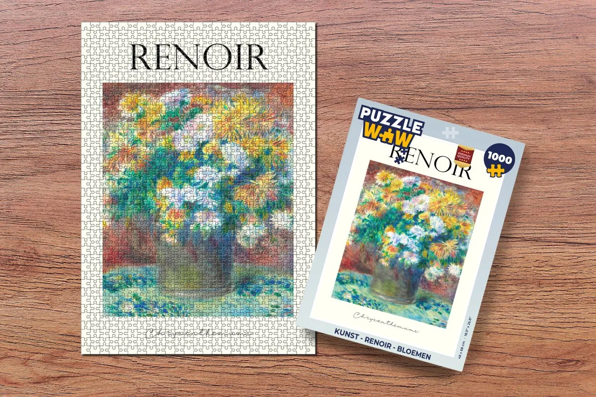 PuzzleWow Renoir Bloemen Legpuzzel 1000 Stuks - Multicolor