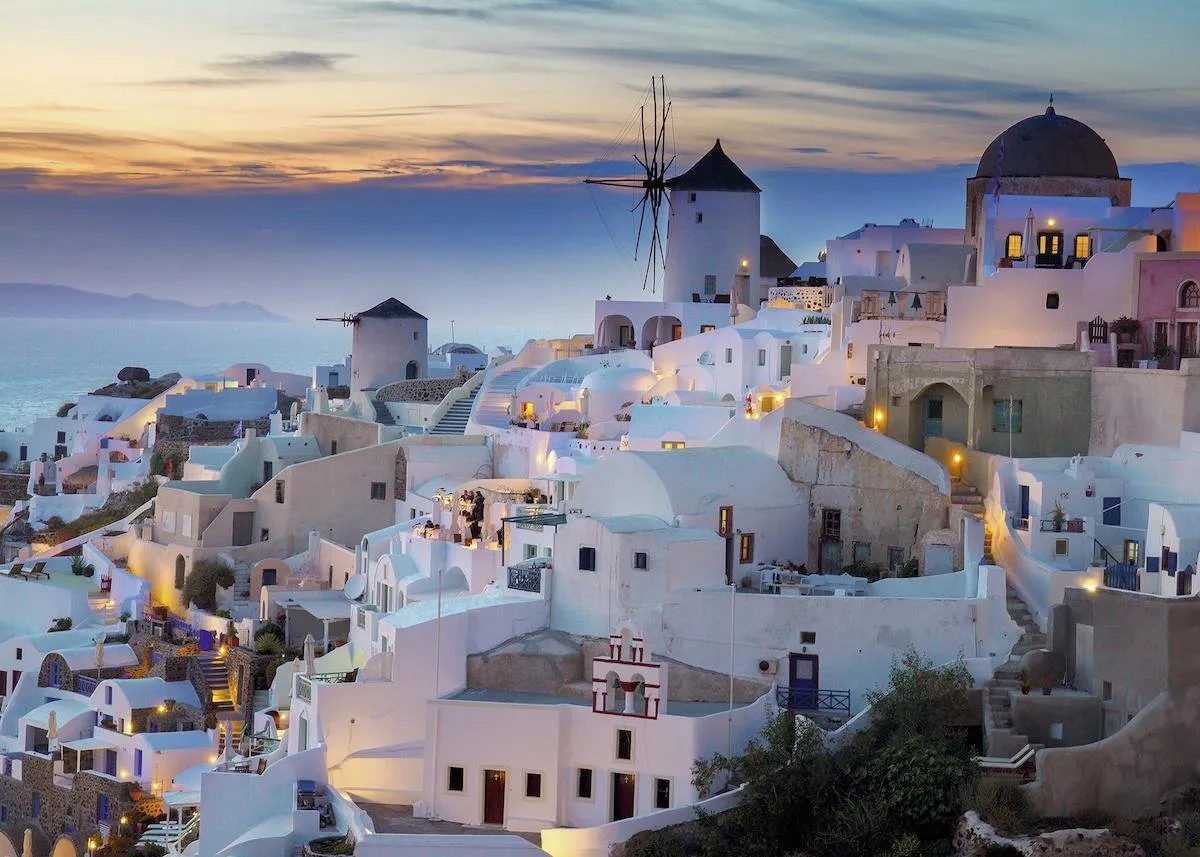 Ravensburger Avond in Santorini Legpuzzel 1000 Stuks - Multicolor