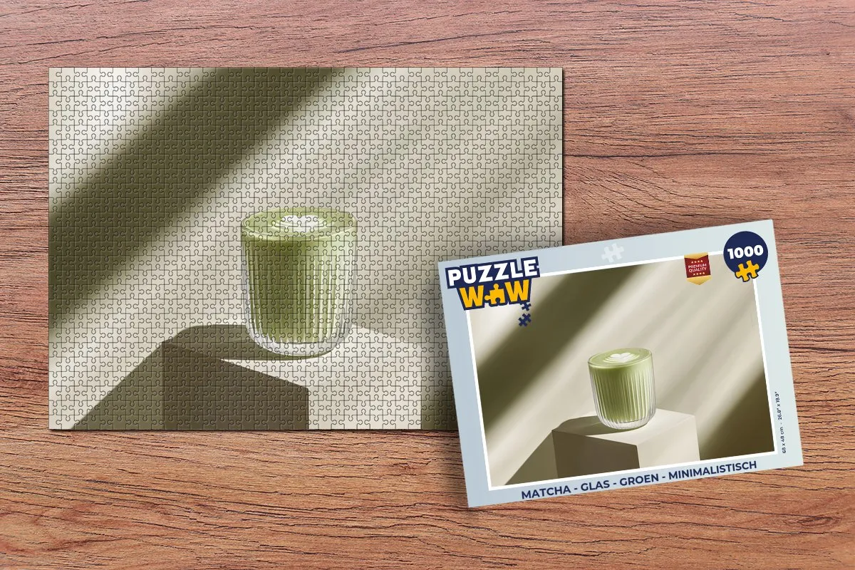 PuzzleWow Matcha Glas Legpuzzel 1000 Stuks - MPN 8721374589718