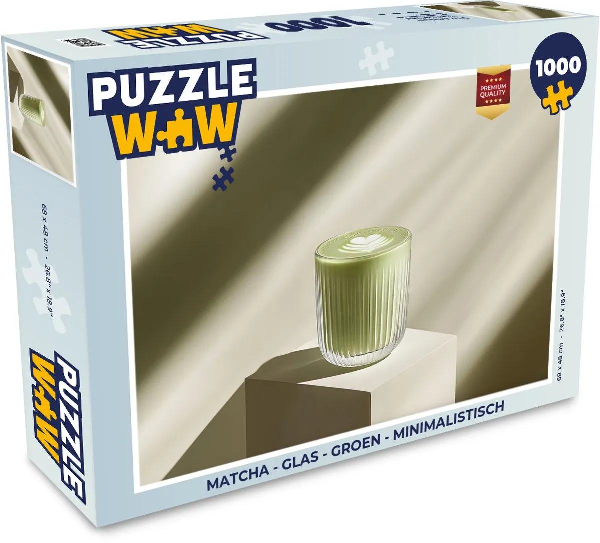 PuzzleWow Matcha Glas Legpuzzel 1000 Stuks