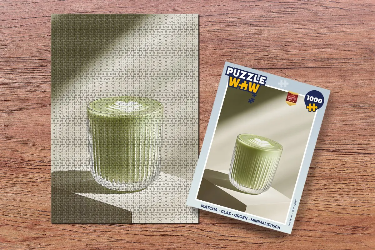 PuzzleWow Matcha Glas Legpuzzel 1000 Stuks - MPN 8721374589718