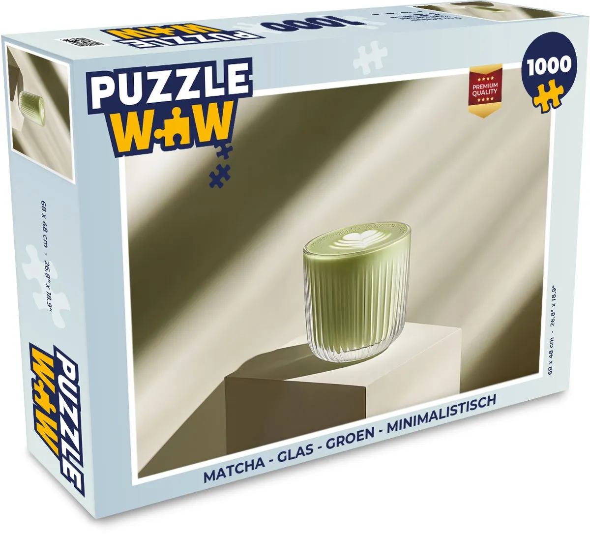PuzzleWow Matcha Glas Legpuzzel 1000 Stuks - MPN 8721374589718