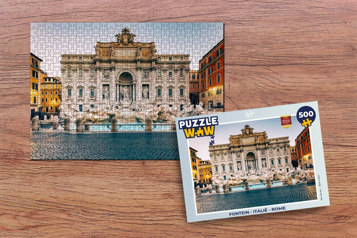 PuzzleWow Legpuzzel Rome 500 Stuks - Multicolor