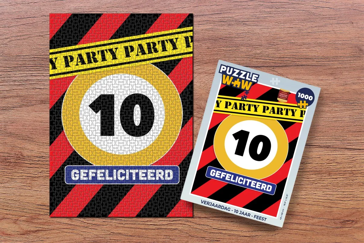 PuzzleWow Verjaardag Legpuzzel 1000 Stuks - Multicolor