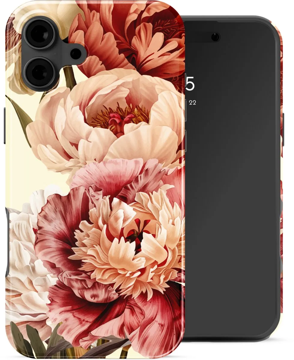 Selencia Hoesje iPhone 16 Backcover Vintage Peony