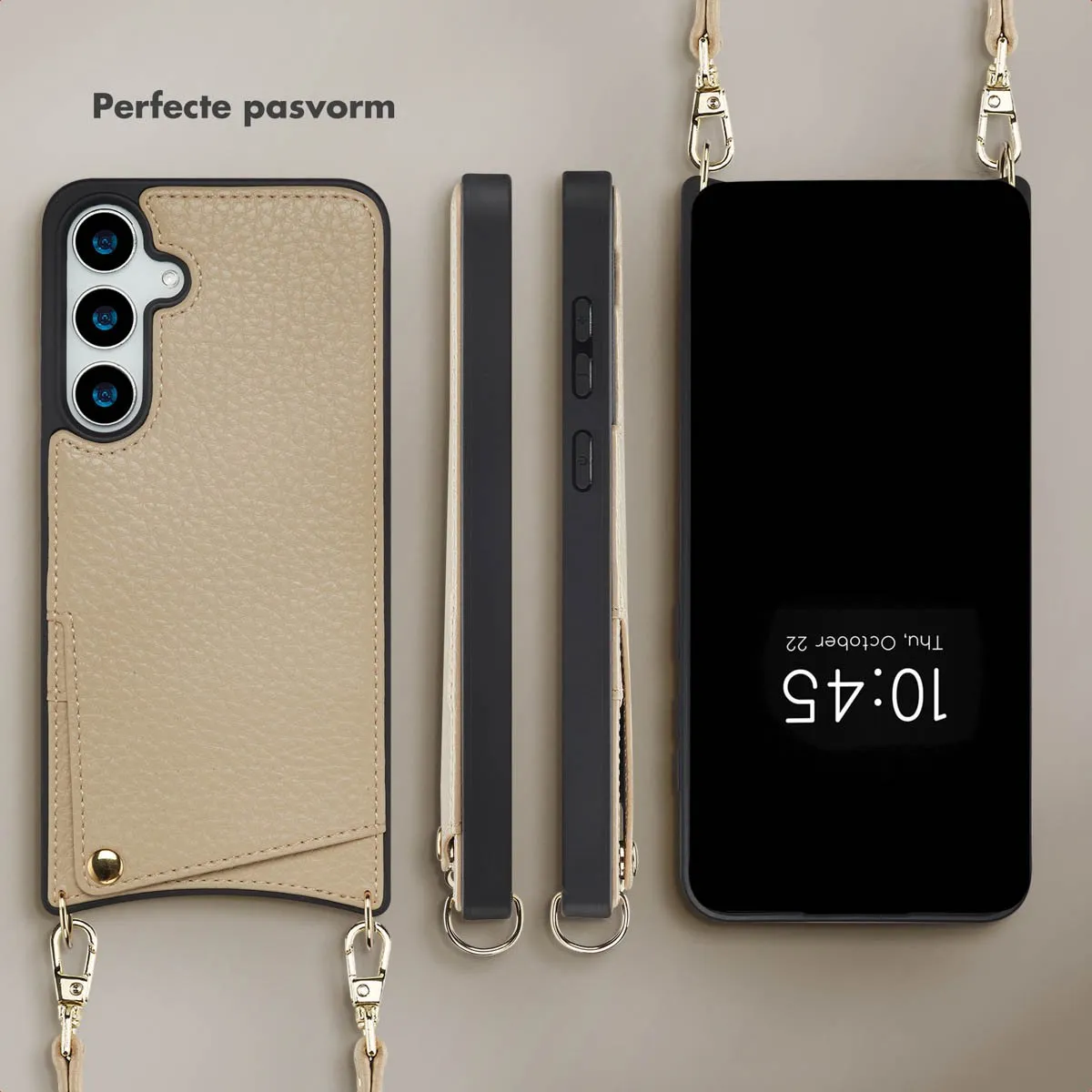 Selencia Hoesje SH00086791 - Samsung Galaxy S24/S25 Plus - Beige