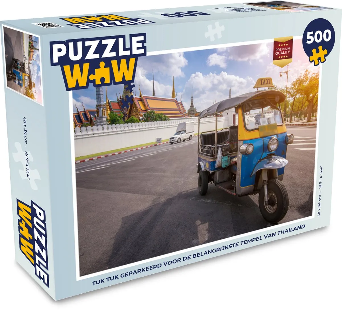 PuzzleWow Tuk Tuk Thailand Legpuzzel 500 Stuks