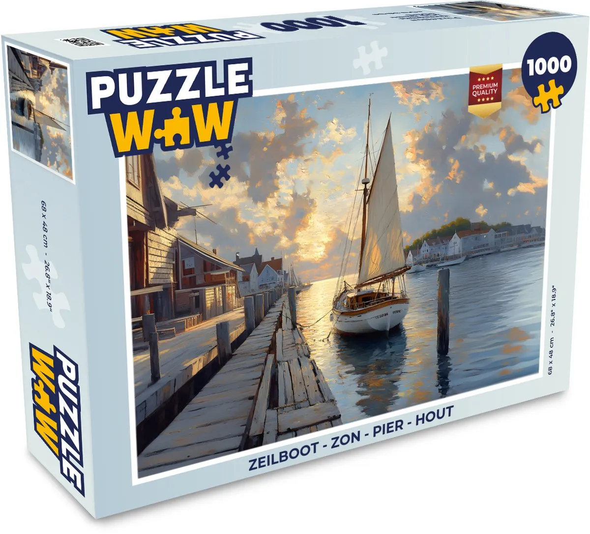 PuzzleWow Zeilboot Legpuzzel 1000 Stuks