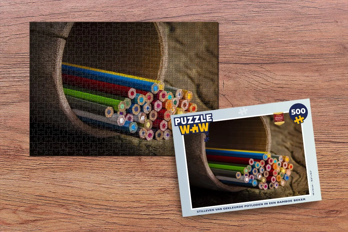 PuzzleWow Stilleven Legpuzzel 500 Stuks - Multicolor