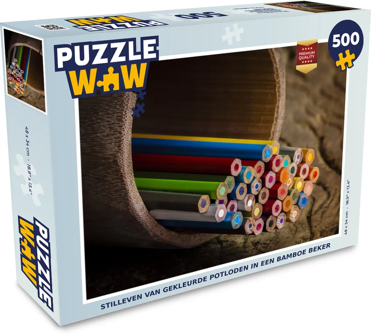 PuzzleWow Stilleven Legpuzzel 500 Stuks - Multicolor