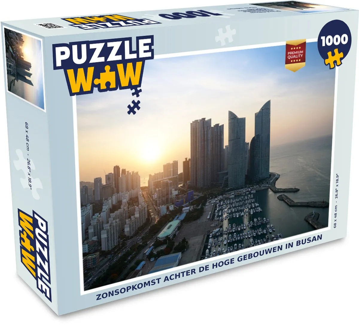 PuzzleWow Legpuzzel Zonsopkomst Busan 1000 Stuks