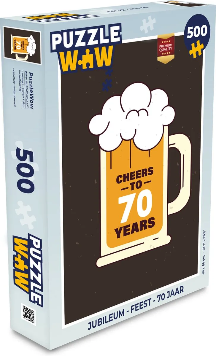 PuzzleWow Jubileum Legpuzzel 500 Stuks