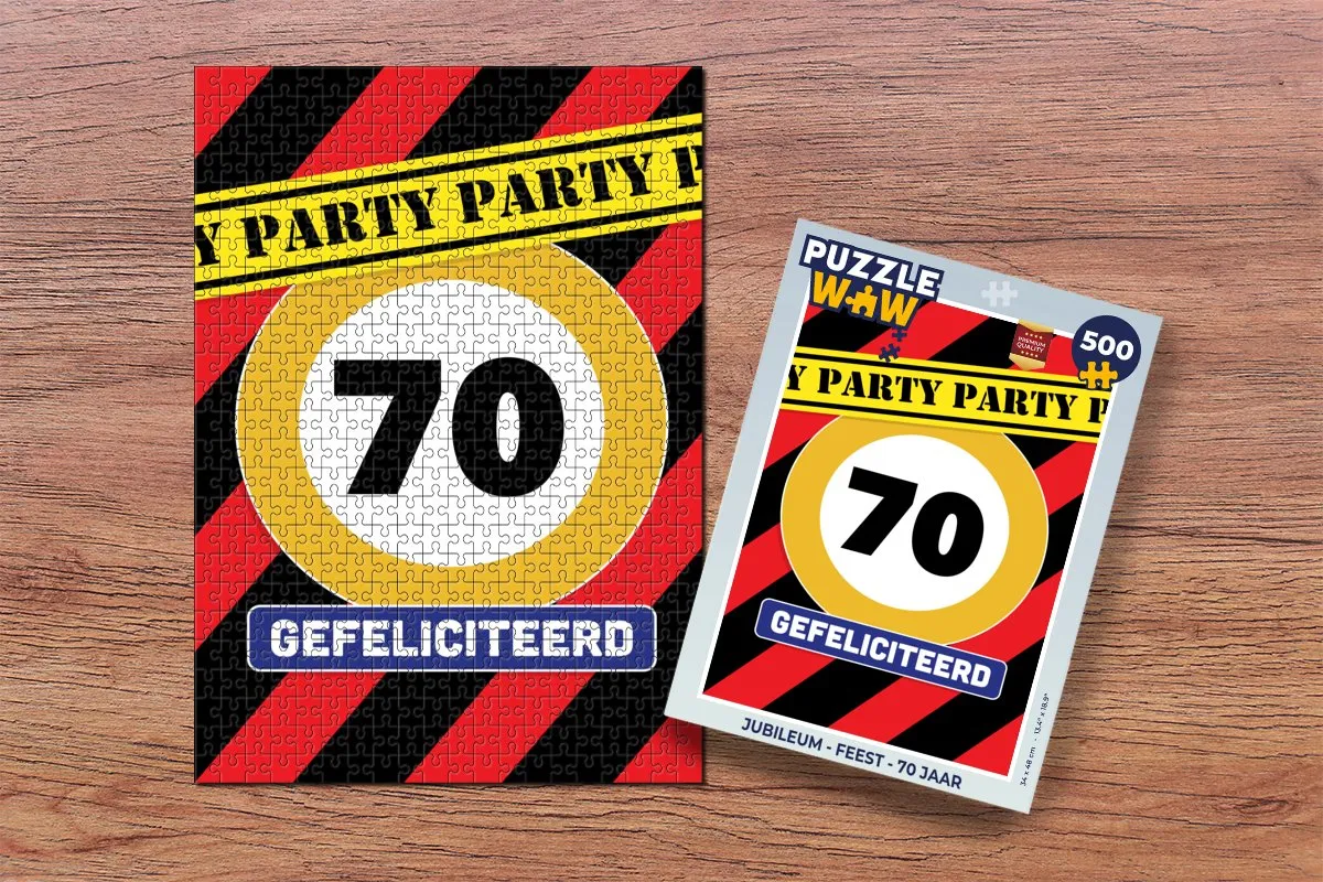 PuzzleWow Jubileum Legpuzzel 500 Stuks - Multicolor