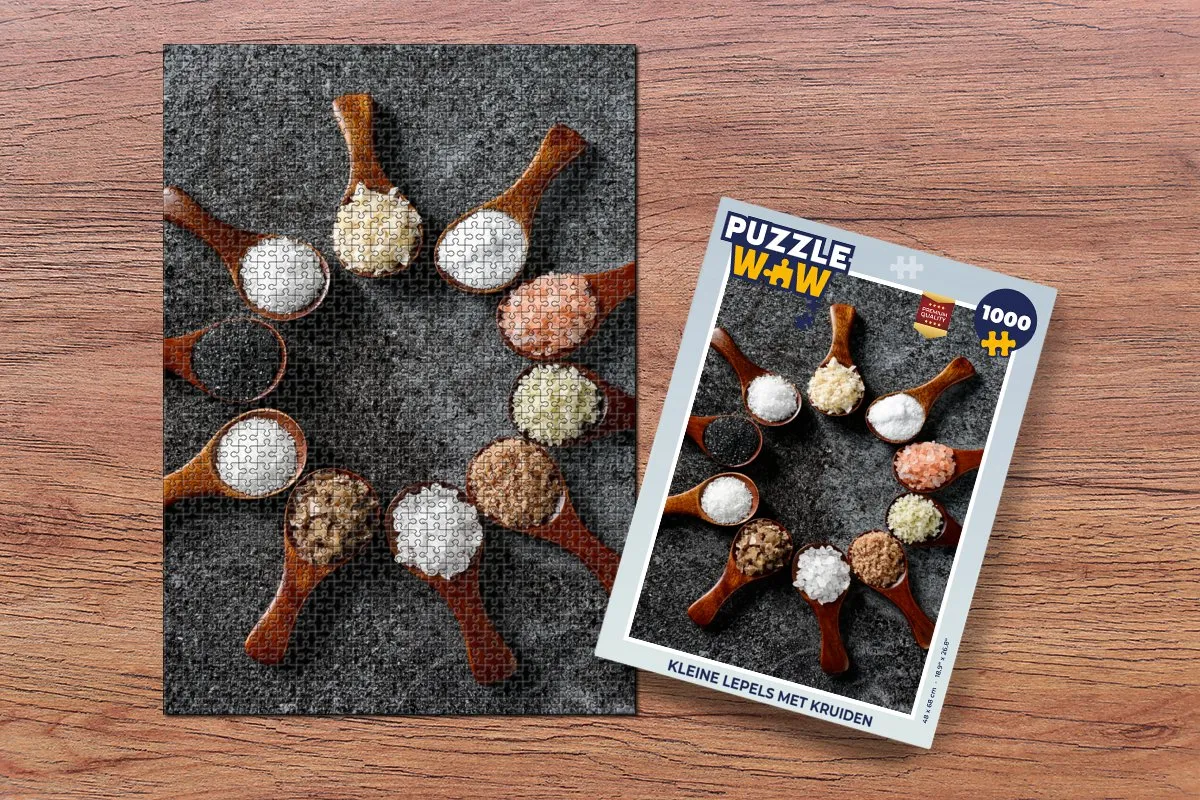 PuzzleWow Puzzel 1000 Stuks - Kruiden & Specerijen - Multicolor