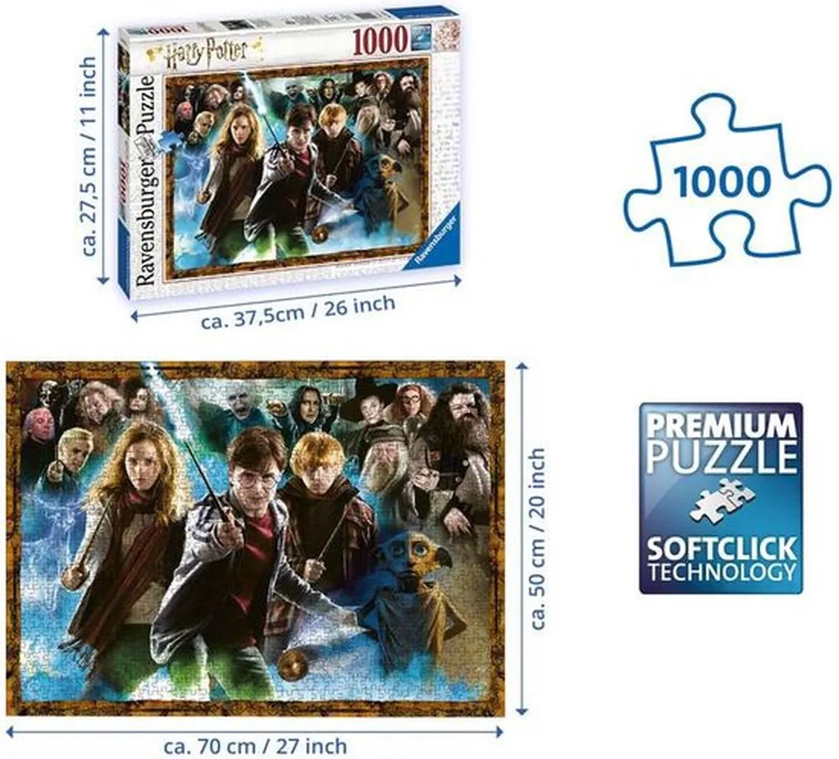 Ravensburger Harry De Tovenaarsleerling Legpuzzel 1000 Stuks - Multicolor