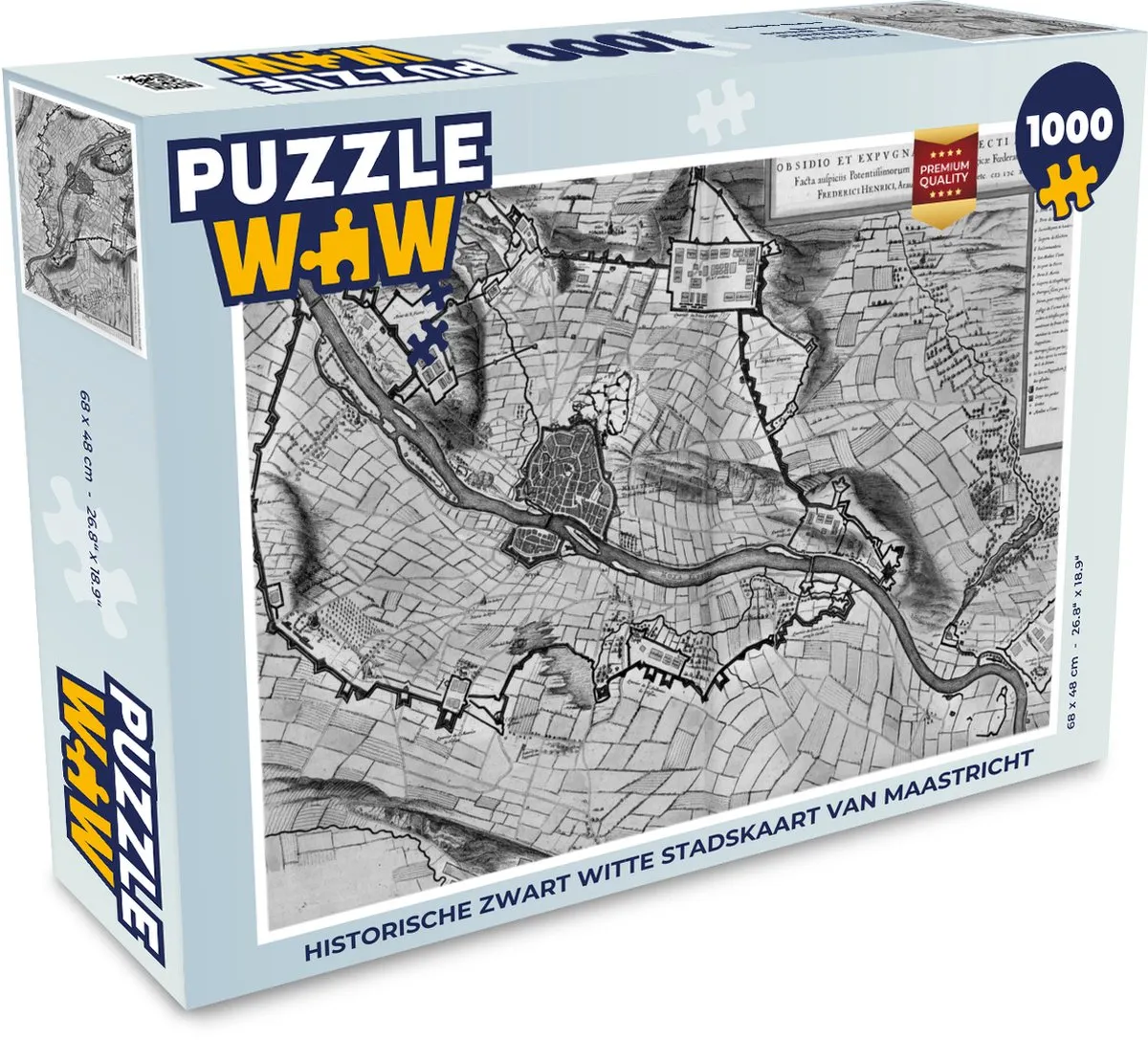 PuzzleWow Maastricht Legpuzzel 1000 Stuks - Multicolor
