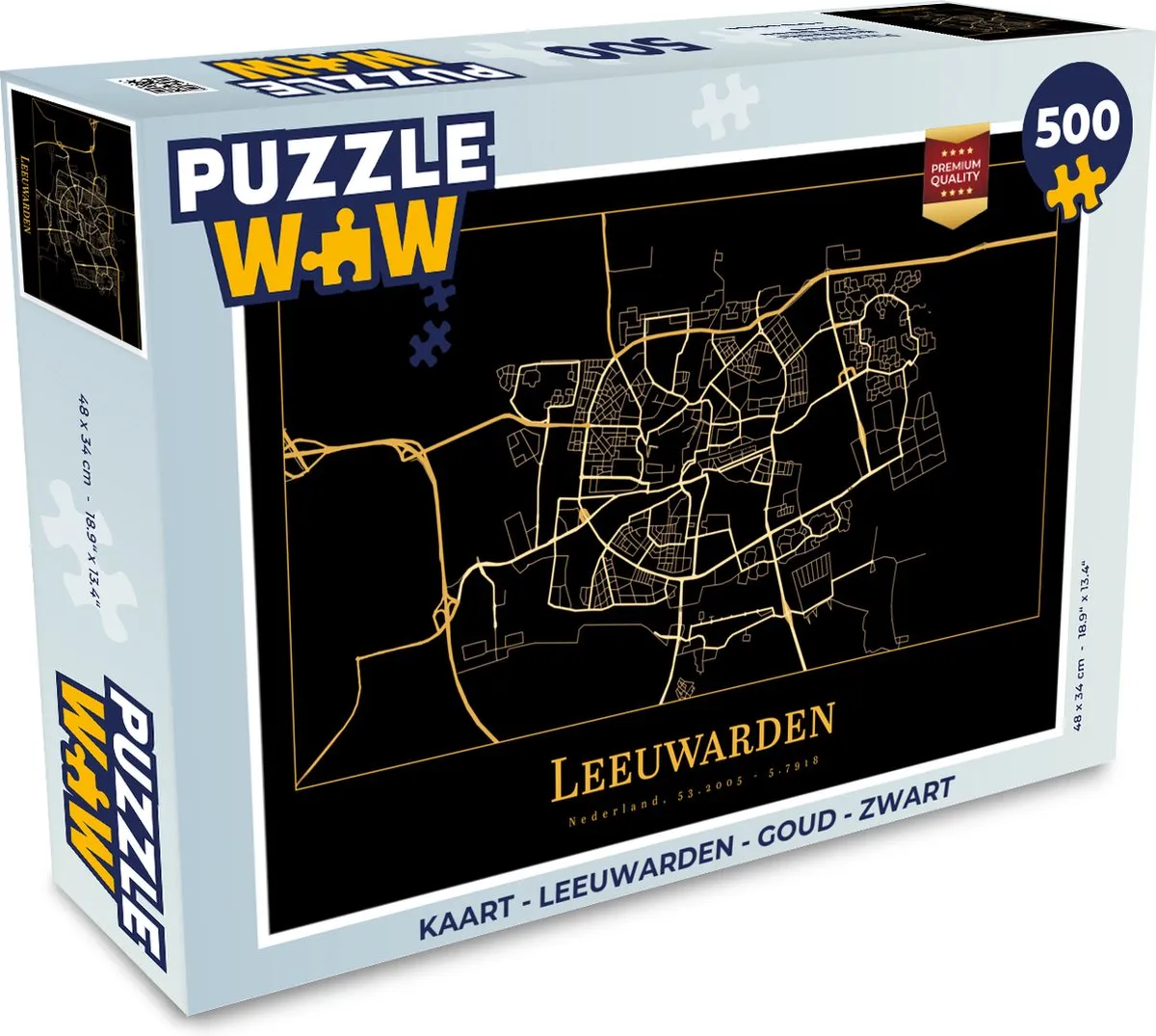 PuzzleWow Leeuwarden Legpuzzel 500 Stuks