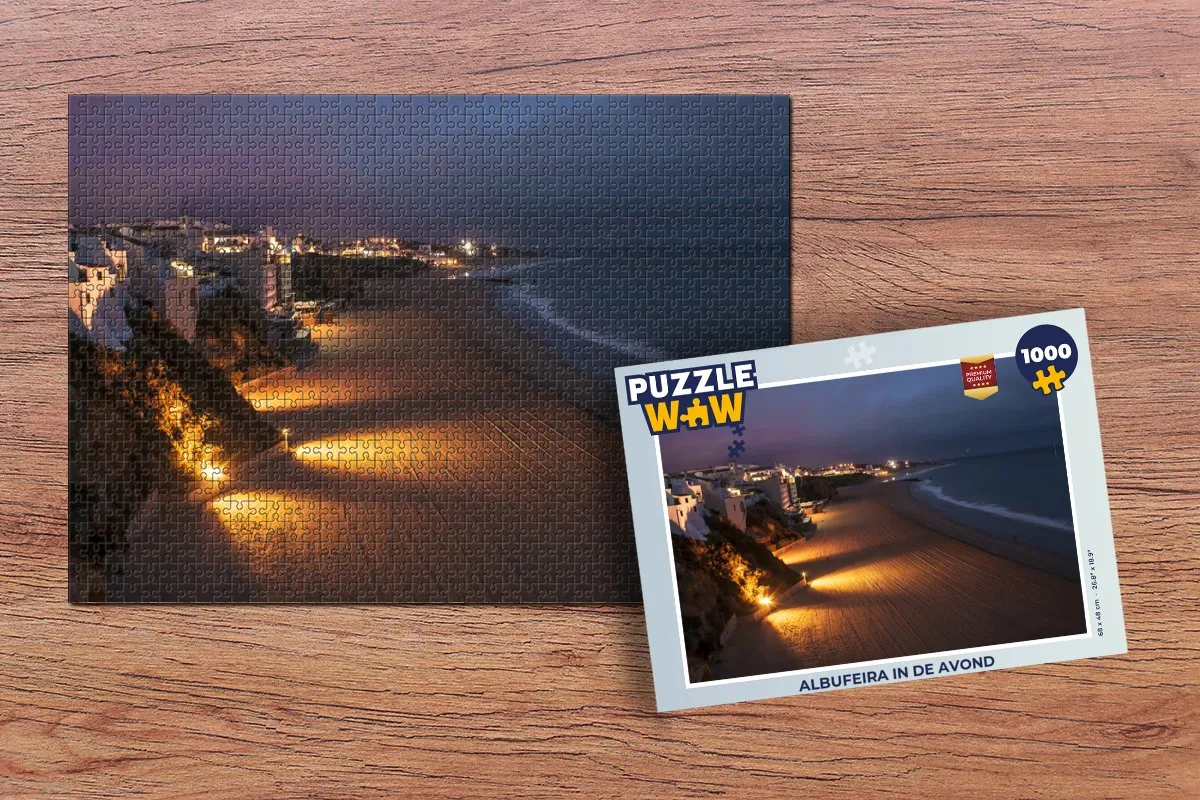 PuzzleWow Albufeira Avond Legpuzzel 1000 Stuks - Multicolor