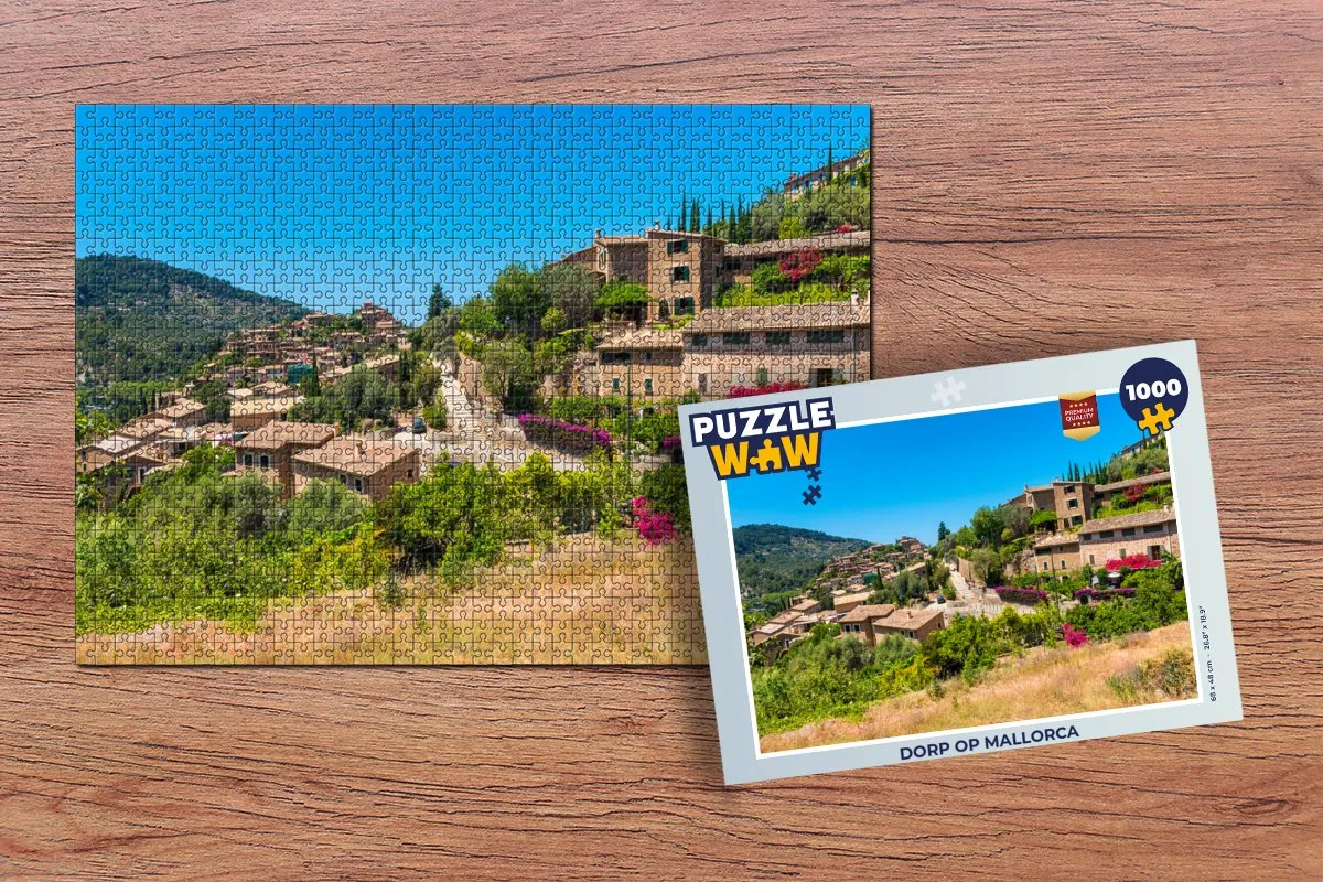 PuzzleWow Mallorca Legpuzzel 1000 Stuks - Multicolor