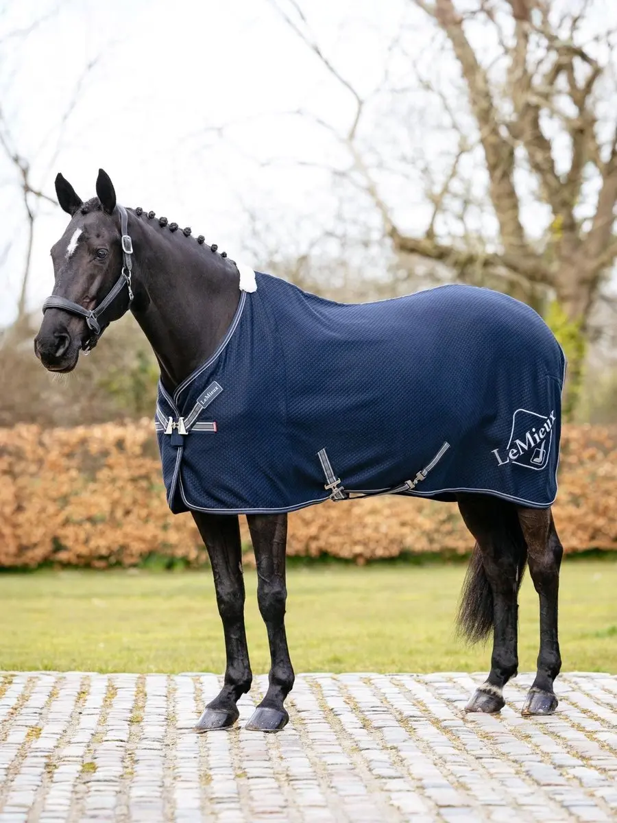 LeMieux Kudos Bamboo Cooler deken 205 Navy