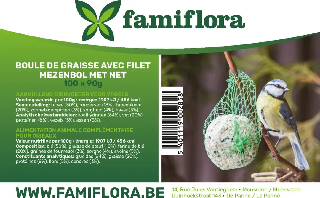 Famiflora Mezenbollen met netje - 100 Stuks - afbeelding 2 van 6