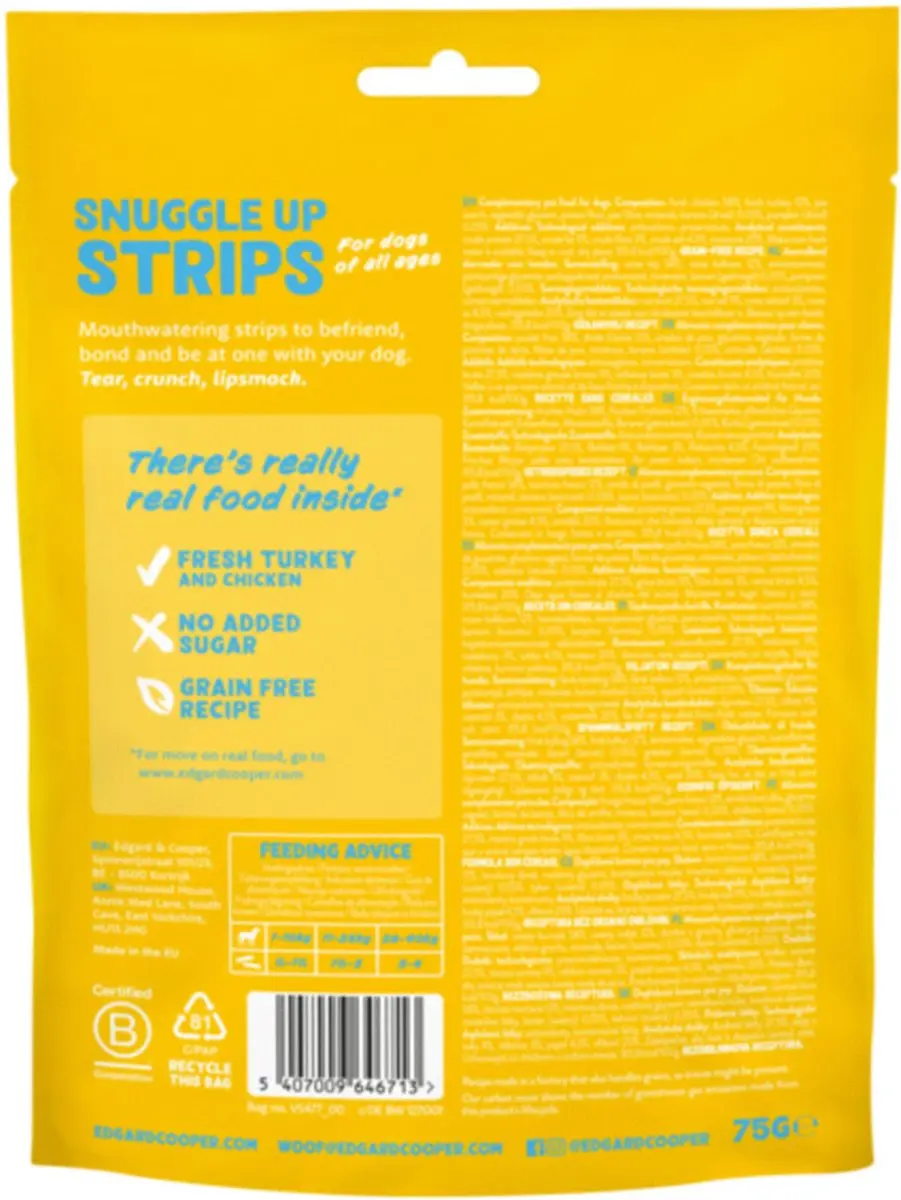 Edgard & Cooper Strips Kalkoen - 75g