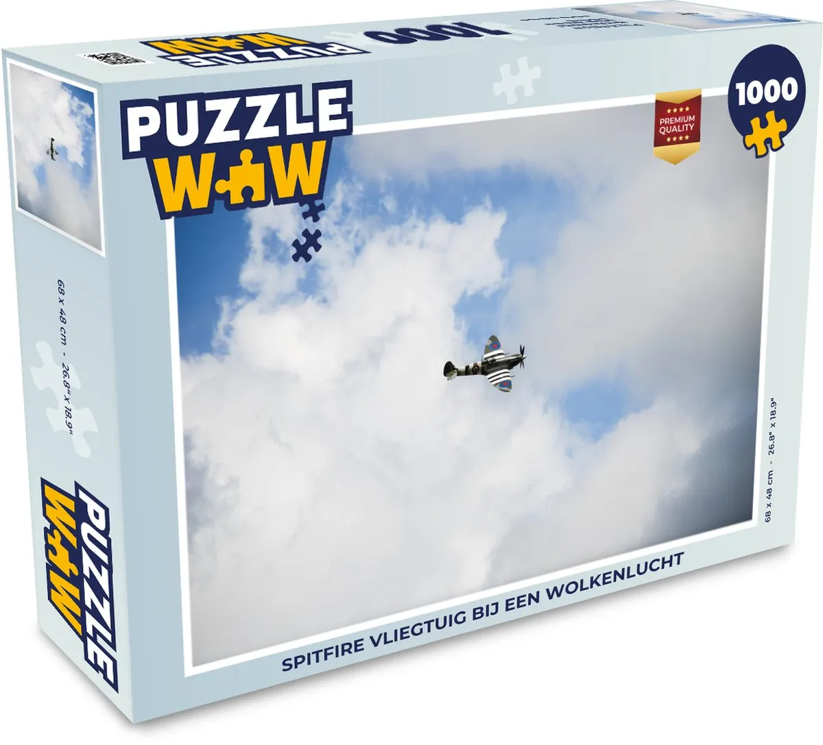 PuzzleWow Spitfire Legpuzzel 1000 Stuks - Multicolor