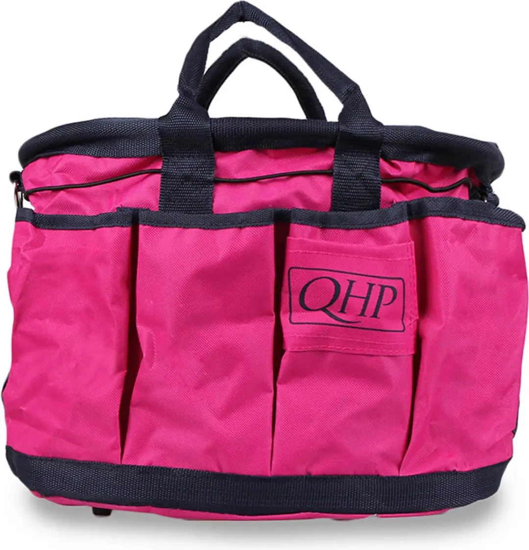 QHP Poetstas Roze-zwart - afbeelding 2 van 3