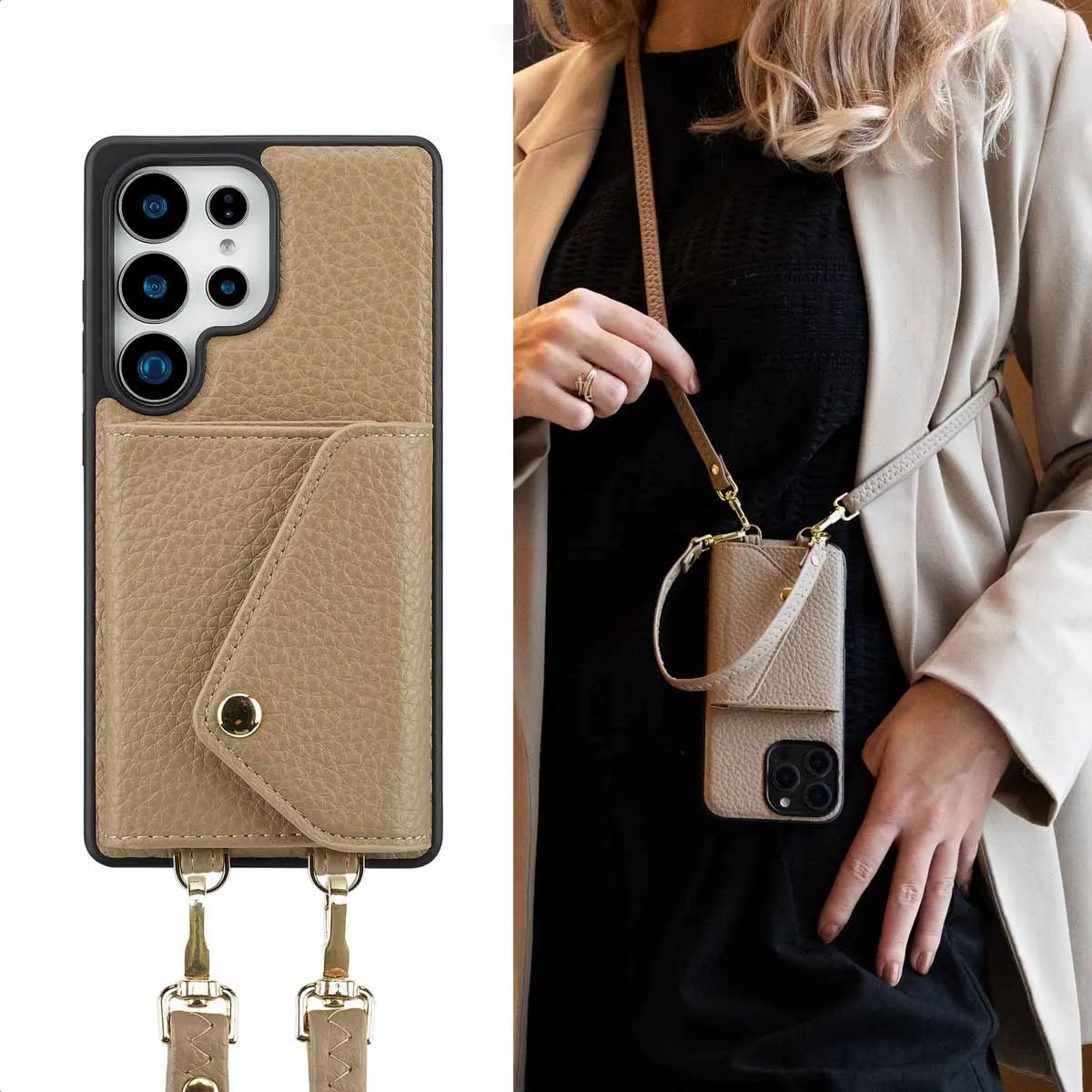 Selencia Koordhoes Samsung Galaxy S25 Ultra - Taupe