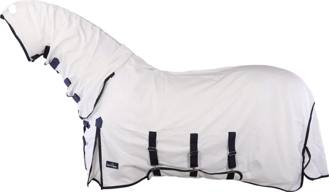 Horsegear Eczeemdeken Horsegear Sweet Itch Full Neck Wit