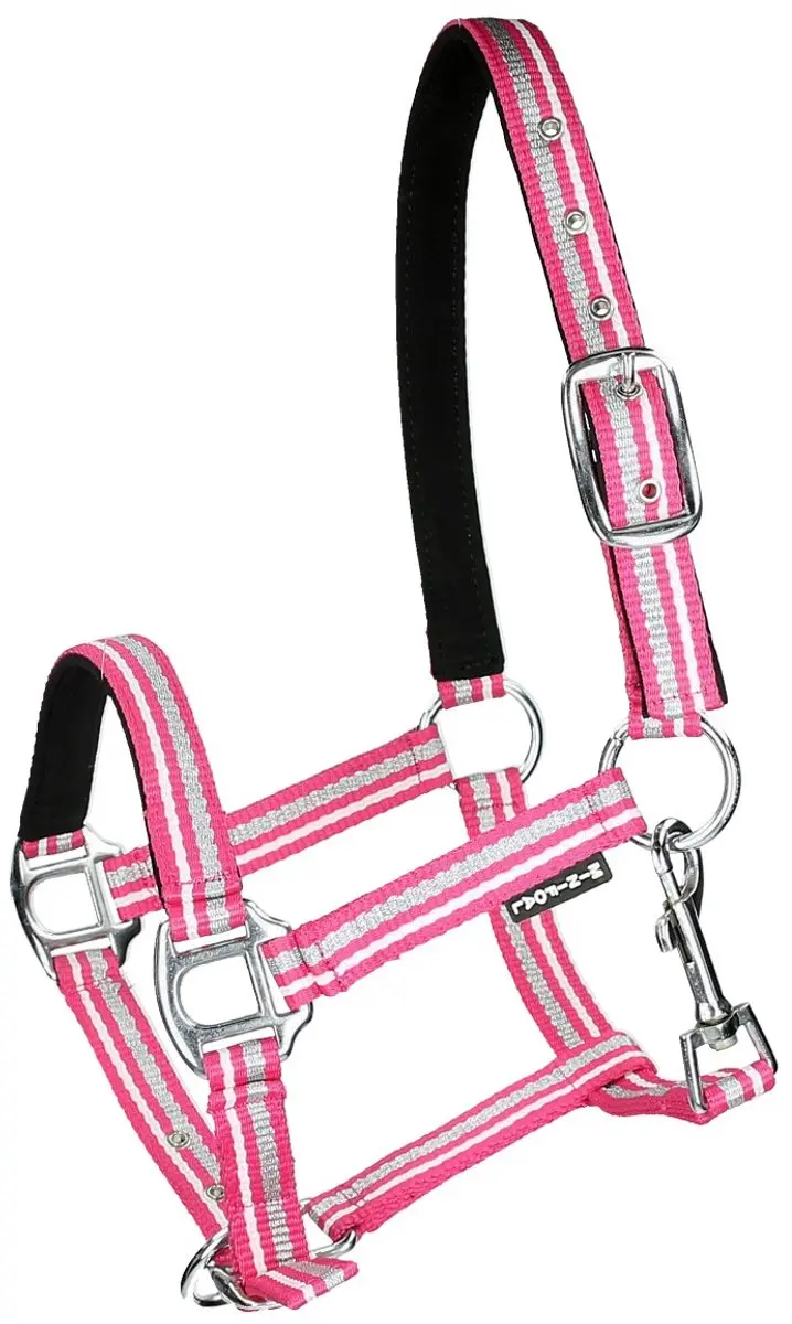Horsegear Veulenhalster Zarin Pony - Roze-wit - afbeelding 2 van 3