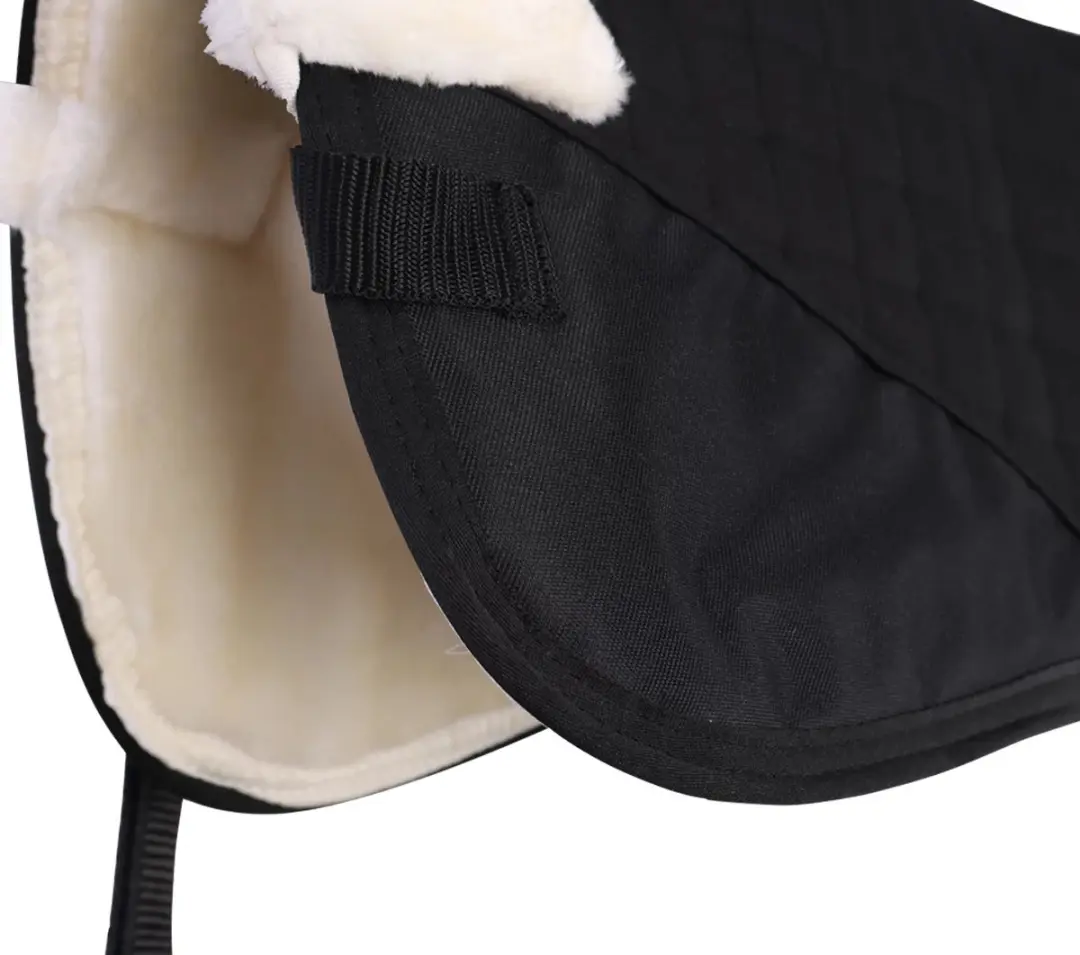 Epplejeck Ejfaux Fur Zadelonderlegger Full - Zwart-beige - afbeelding 3 van 6