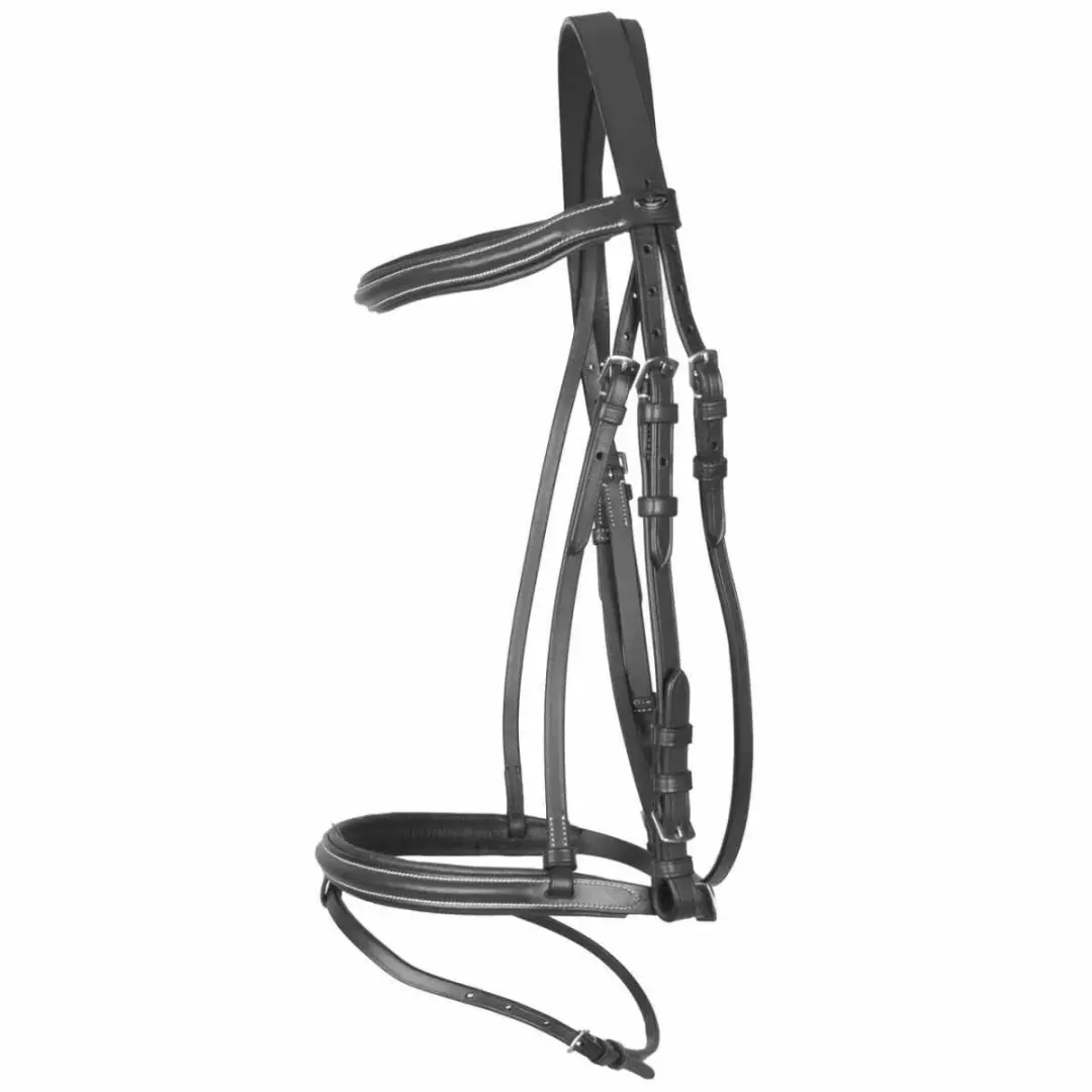 Pagony Basic Gecombineerd Hoofdstel Cob - Donkerbruin Leer