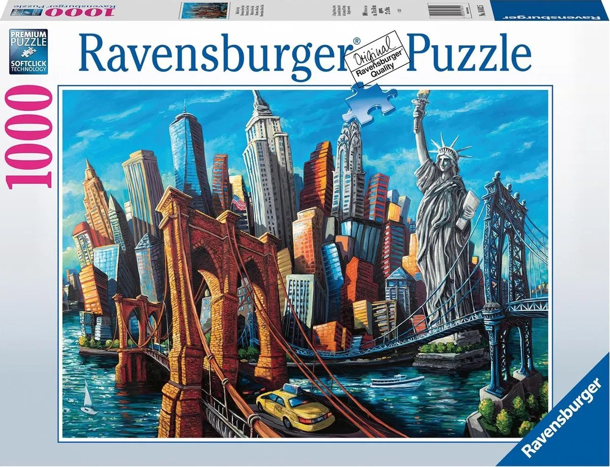 Ravensburger Welkom in New York Legpuzzel 1000 Stuks