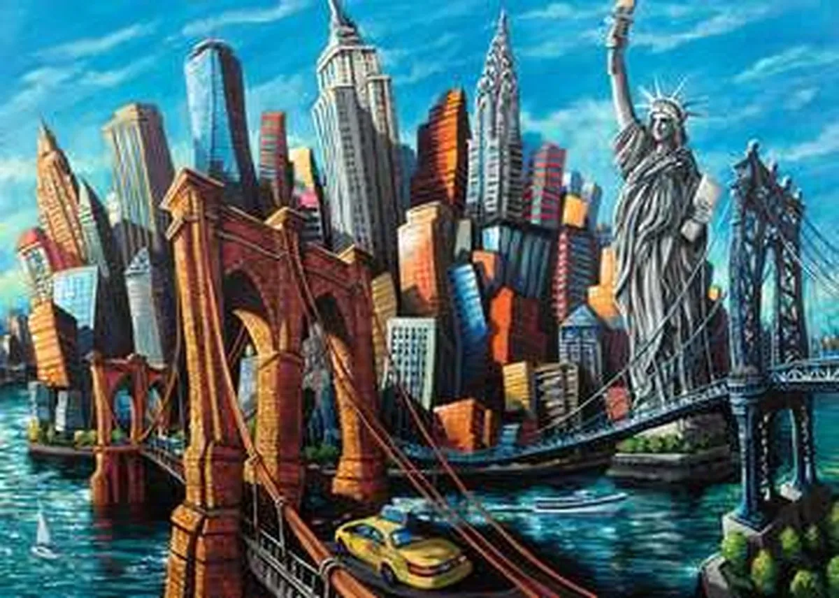 Ravensburger Welkom in New York Legpuzzel 1000 Stuks - Multicolor