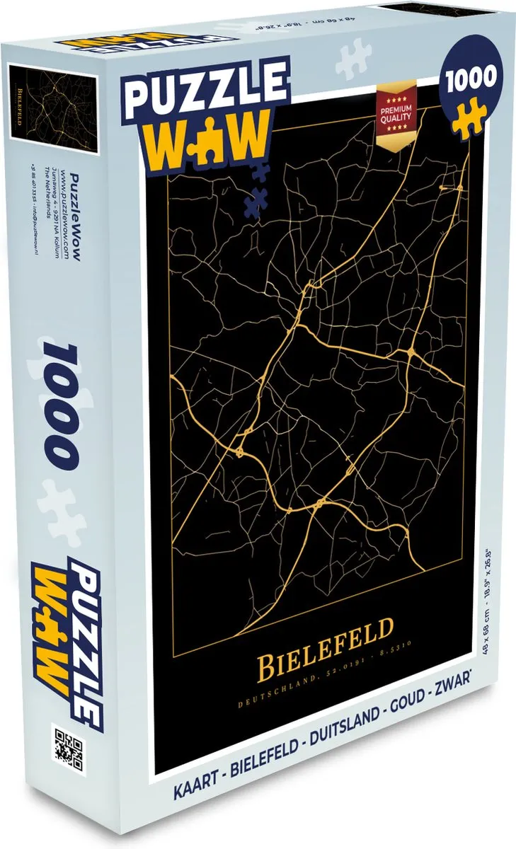 PuzzleWow Bielefeld Legpuzzel 1000 Stuks