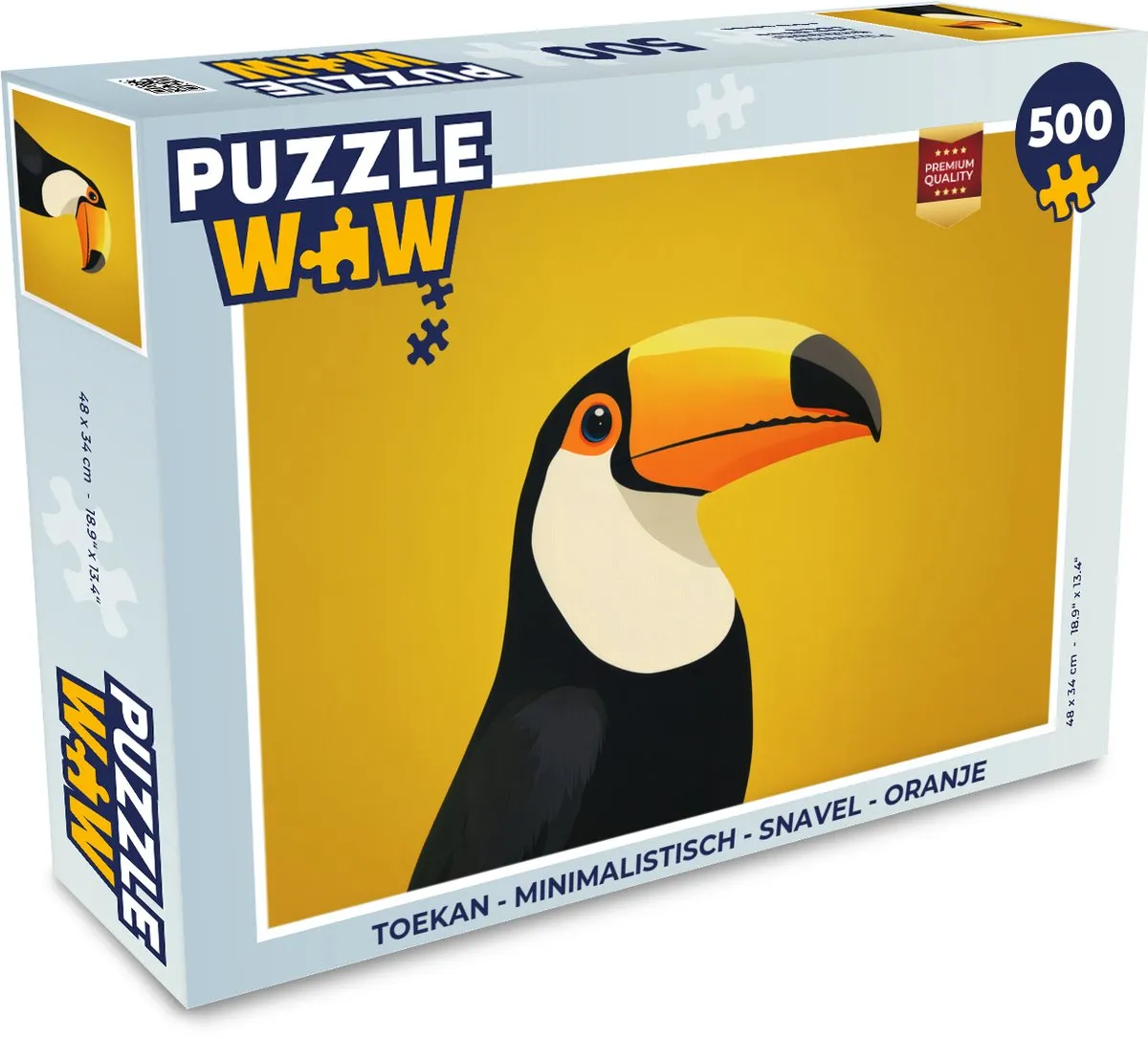 PuzzleWow Toekan Legpuzzel 500 Stuks