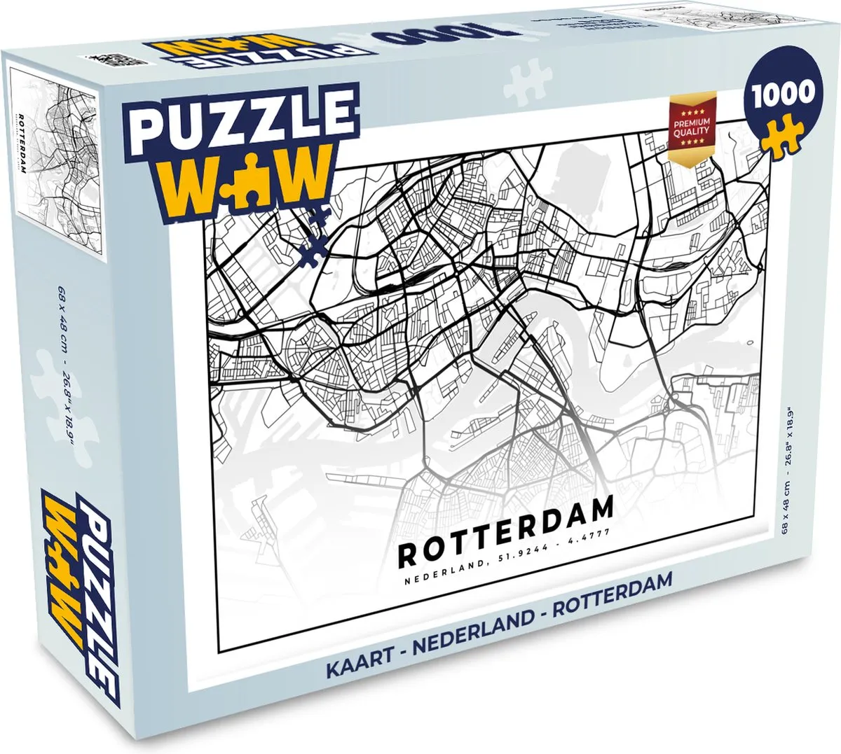 PuzzleWow Legpuzzel Rotterdam 1000 Stuks