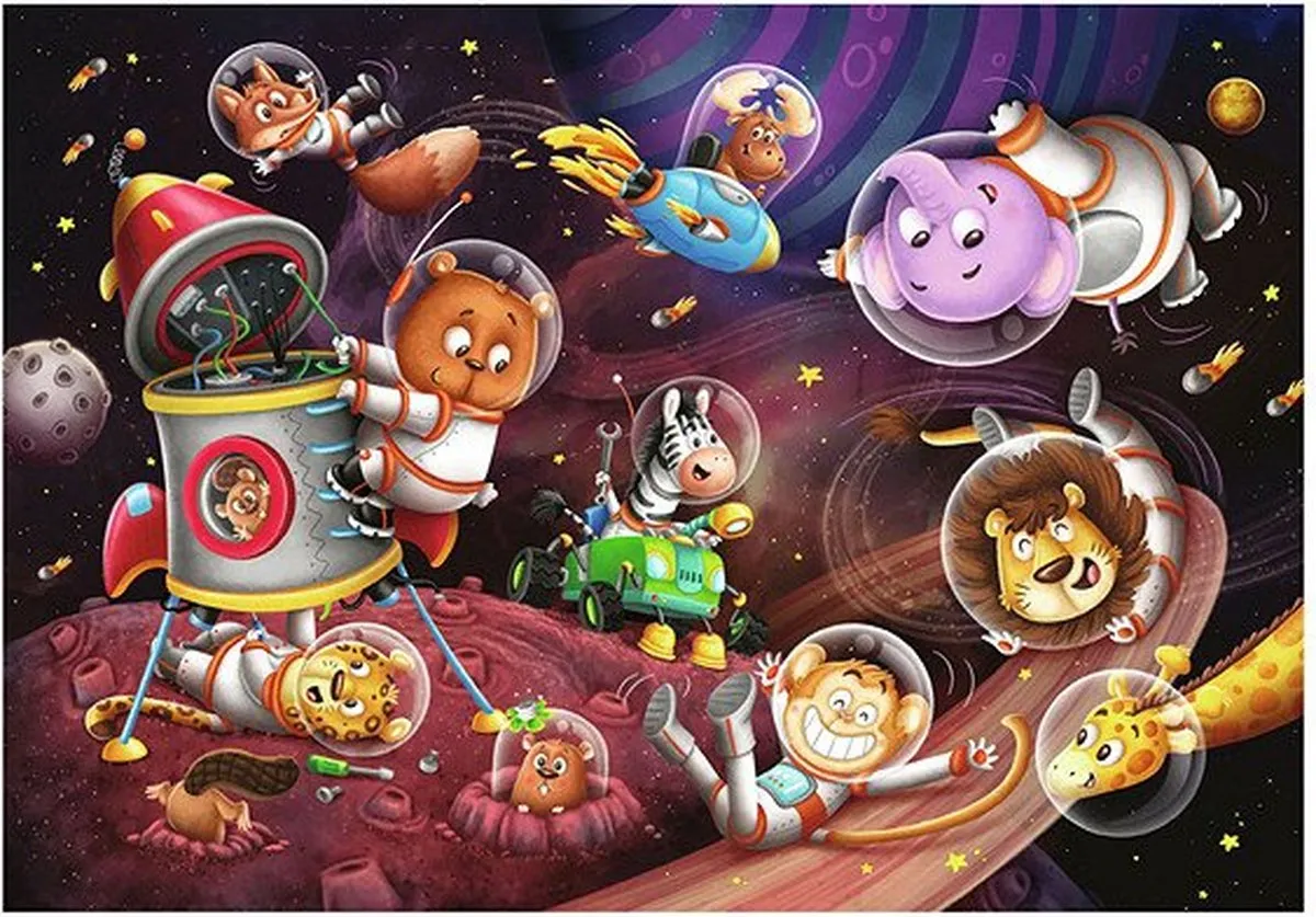 Ravensburger Diren in de Ruimte Puzzel - 24 Stuks - Multicolor