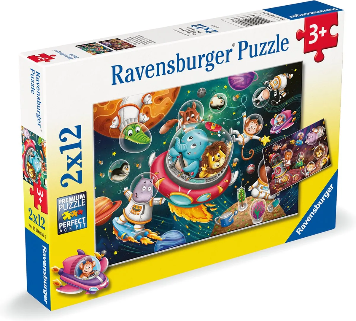 Ravensburger Diren in de Ruimte Puzzel - 24 Stuks - Multicolor