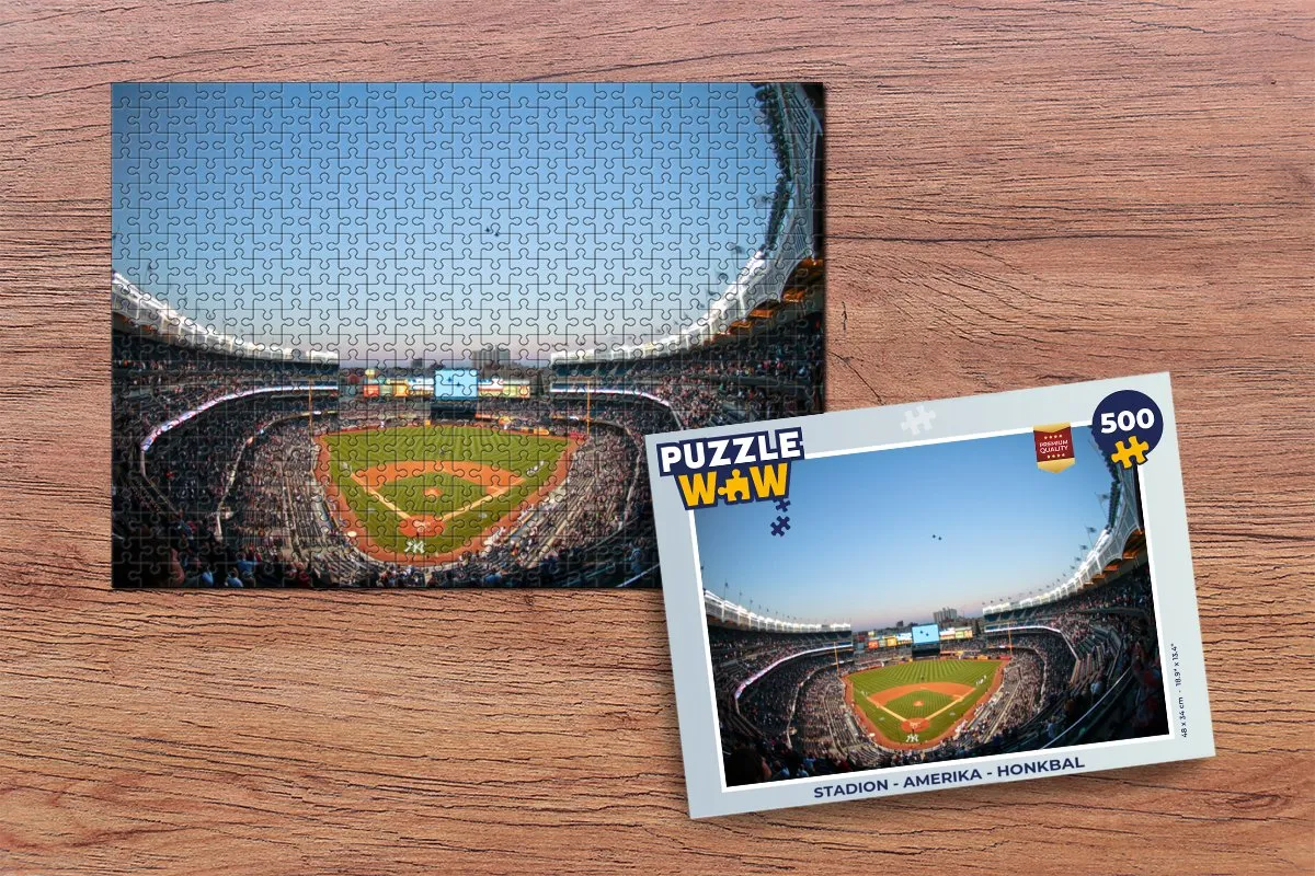PuzzleWow Stadion Amerika Honkbal Legpuzzel 500 Stuks - Multicolor