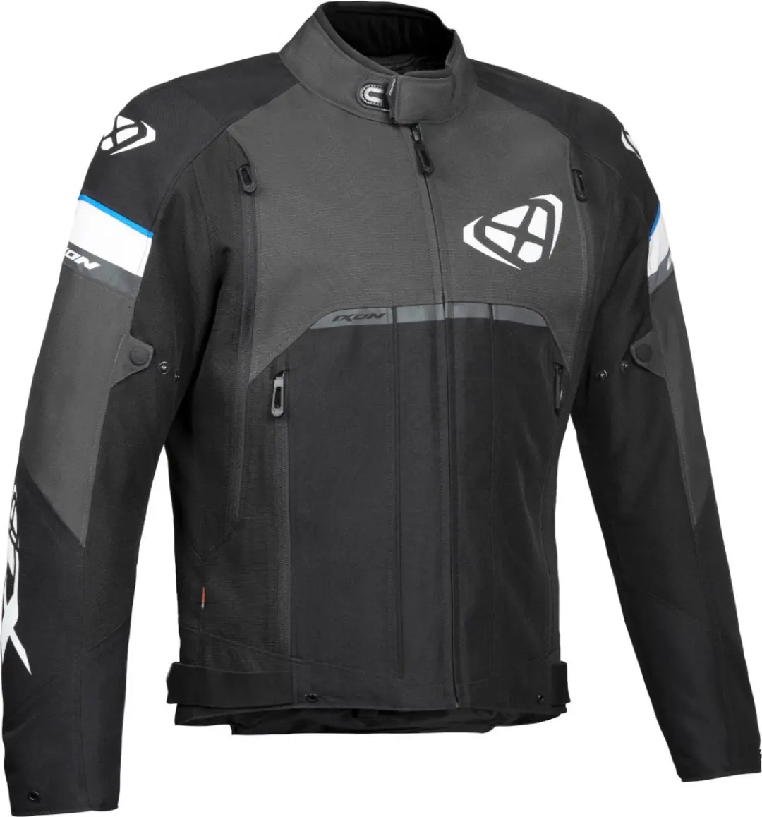 Ixon Allroad Zwart Antraciet Blauw Textiele Motorjas
